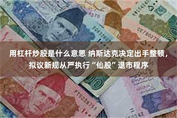 用杠杆炒股是什么意思 纳斯达克决定出手整顿，拟议新规从严执行“仙股”退市程序