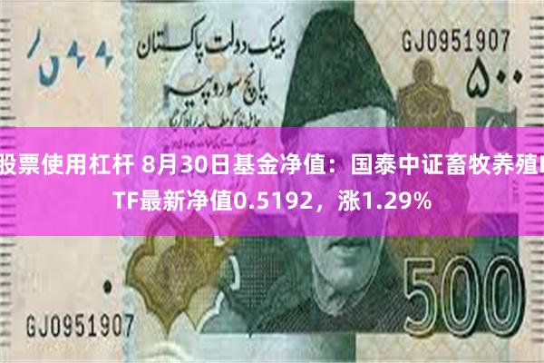 股票使用杠杆 8月30日基金净值：国泰中证畜牧养殖ETF最新净值0.5192，涨1.29%