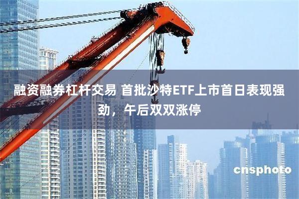 融资融券杠杆交易 首批沙特ETF上市首日表现强劲，午后双双涨停