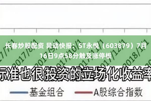 长春炒股配资 异动快报：ST永悦（603879）7月16日9点58分触及涨停板